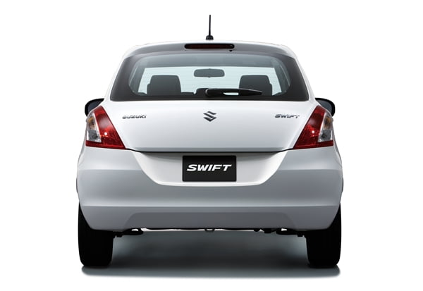 2011 Suzuki Swift external rear 