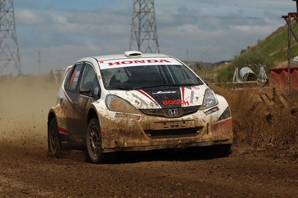 Eli Evans got the best out of his Honda to lead day one at Rally Calder in the 2WD Championship. 