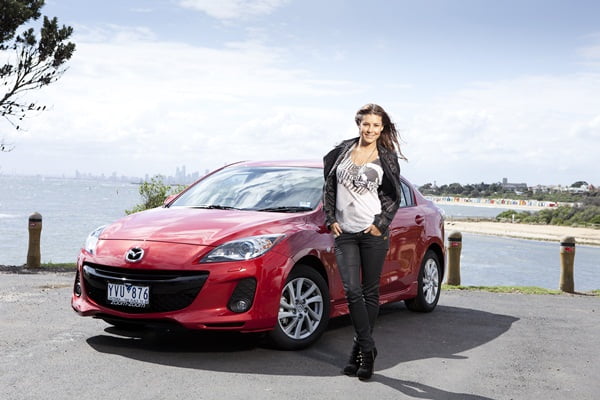 Lauren Phillips and Mazda3 SP20 SKYACTIV Luxury