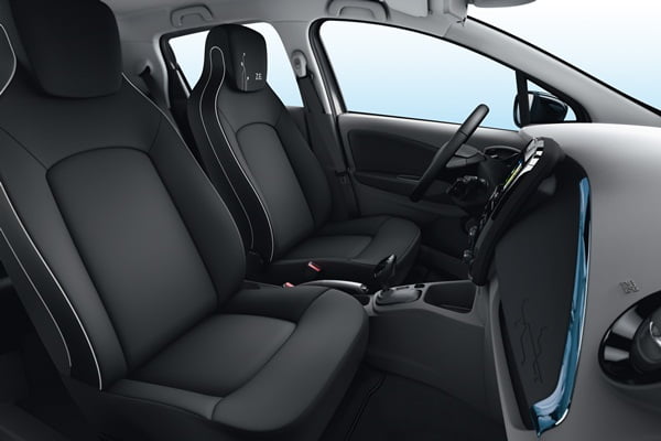 Renault Zoe front seats-  Zero Emission mobility