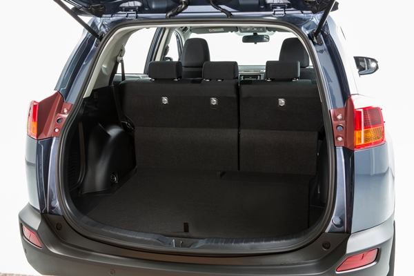 2013 Toyota RAV4 cargo space with space-saver spare