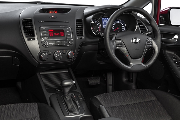 MY13 Kia Cerato S interior with Automatic transmission.