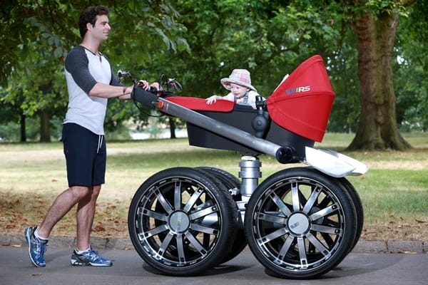 large wheel pram