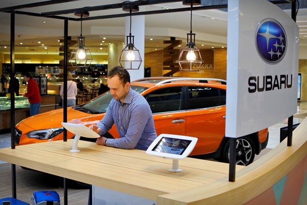 Subaru 'do' pops up in-store