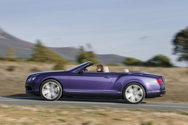 Bentley Continental GTC V8 convertible side view