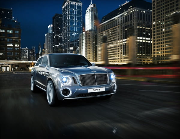 Bentley EXP 9 F AWD SUV Concept pr shot