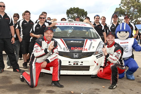 Honda And Evans Win The Two-Wheel Drive Trophy At Rally Calder 2012