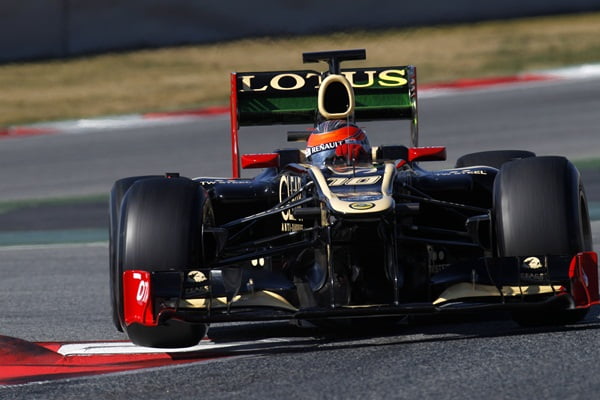 LotusF1 Grosjean BarcelonaTest