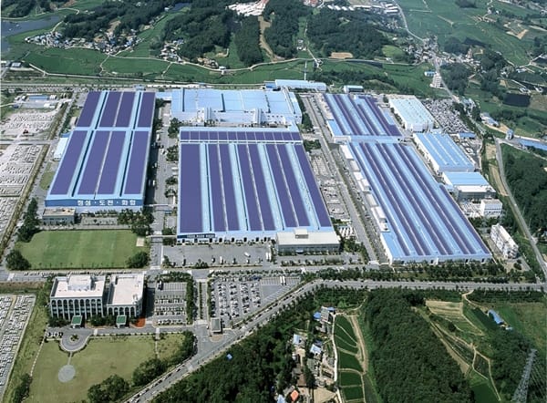 Hyundai Motor to Install South Korea's Largest Rooftop Photovoltaic Power Plant at Asan Factory