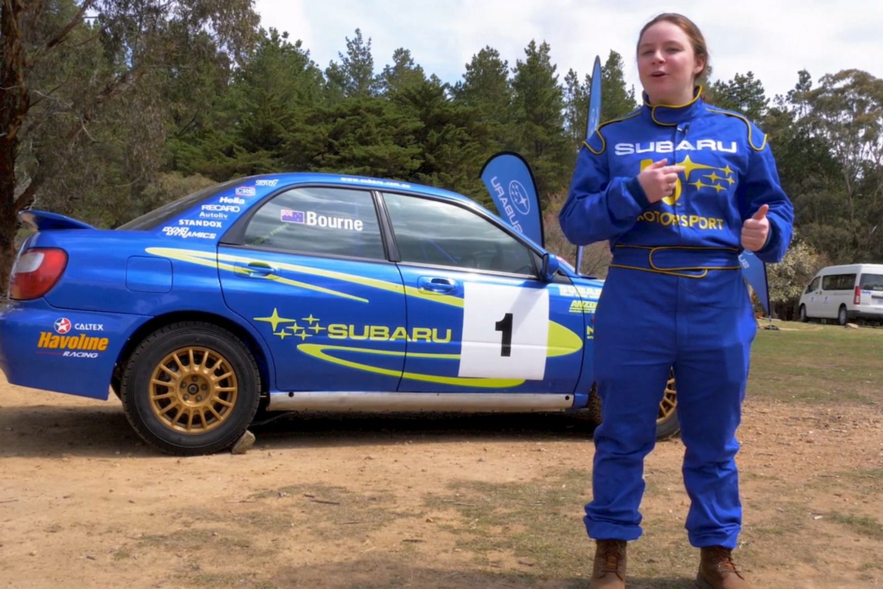 Subaru WRX STI Molly Taylor and Emily Middleton