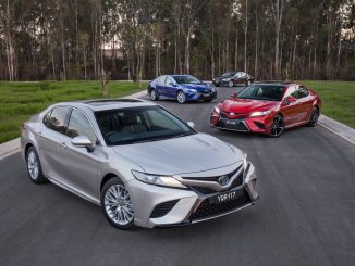 2017 Toyota Camry range - (front to rear) SL, SX, Ascent Sport and Ascent