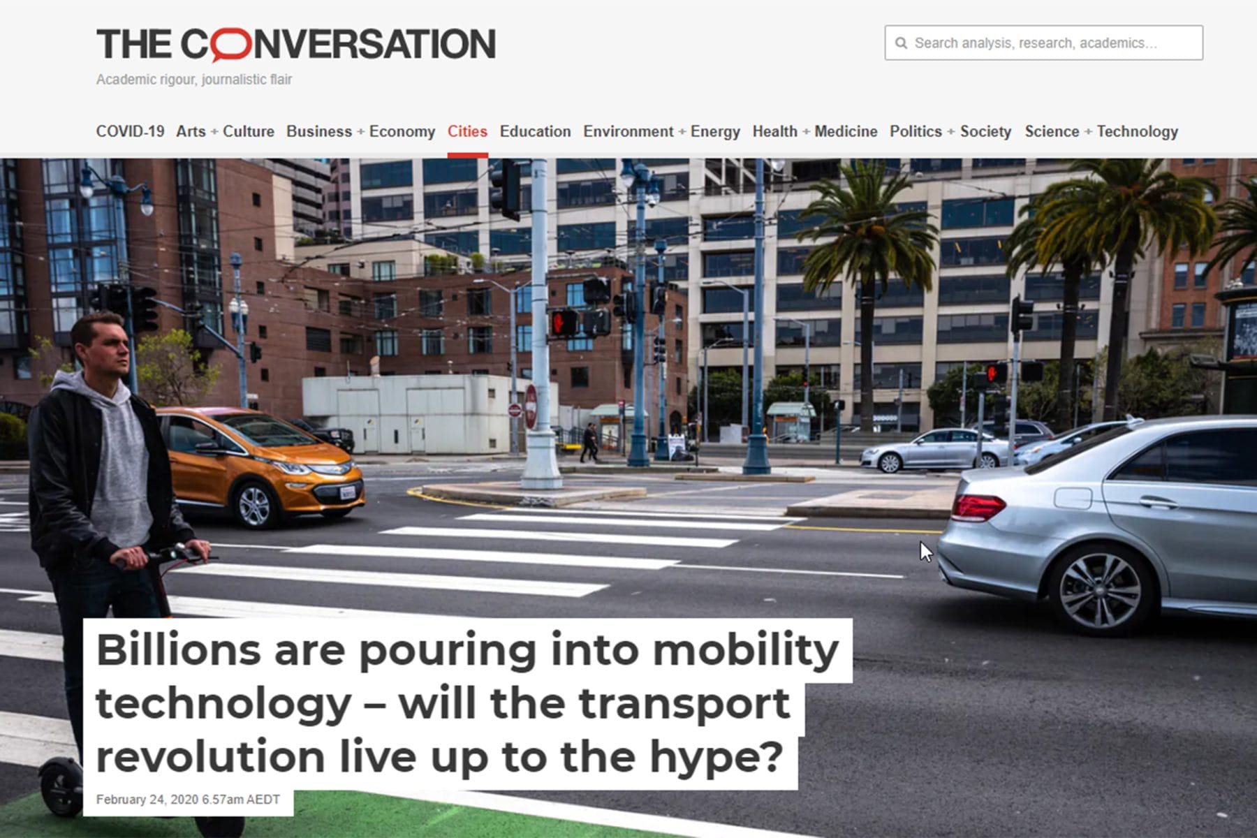 Billions are pouring into mobility technology – will the transport revolution li