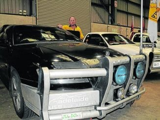 Holden ute with big bullbar