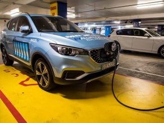 2020 MG EV Sydney PLUGED IN