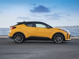 Toyota has released its first GR Sport conversion, based on the stylish C-HR (two-toned option pictured)