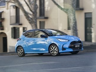 2020 Toyota Yaris. Toyota Yaris ZR with optional black roof.