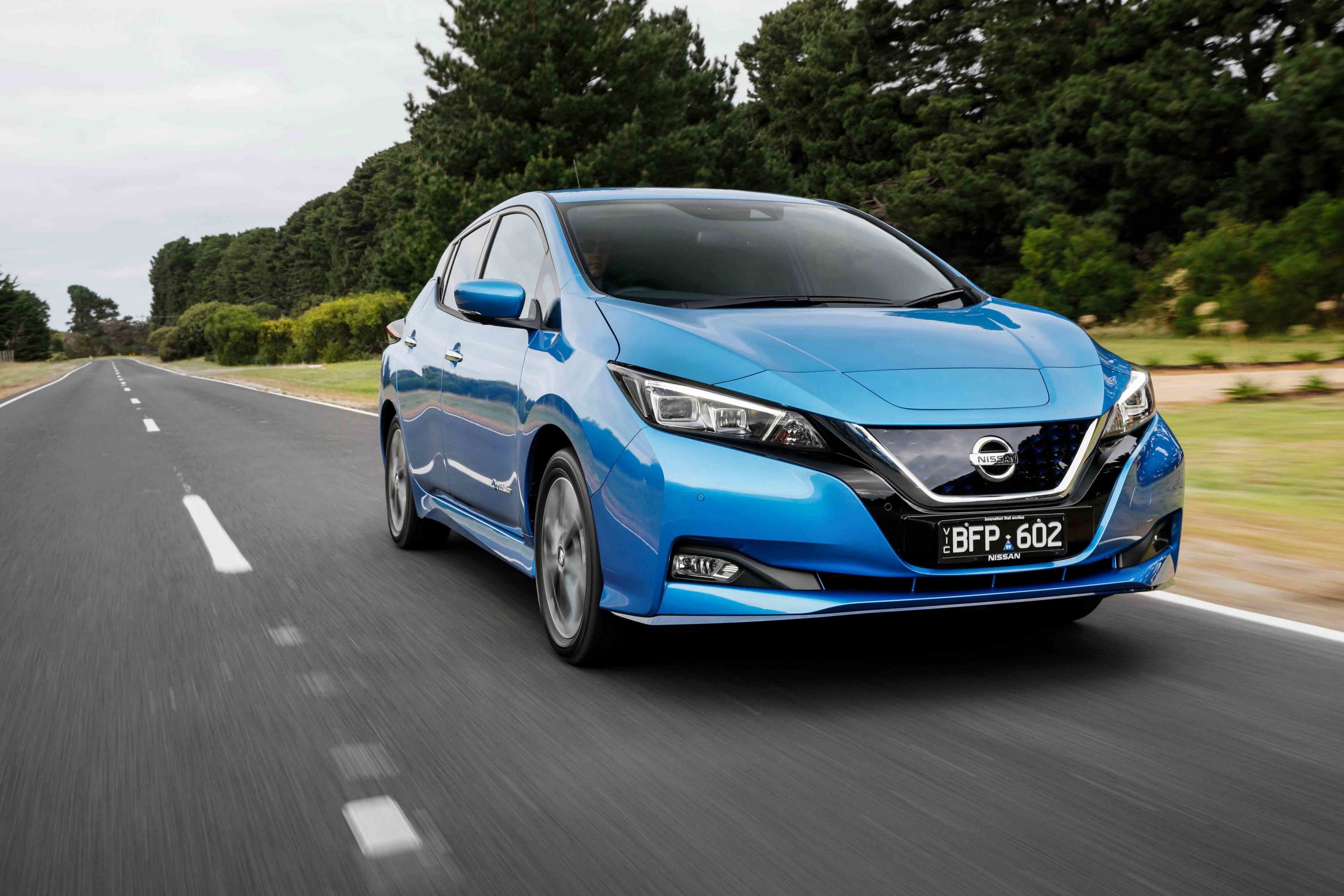 2021 Nissan LEAFe+ driving
