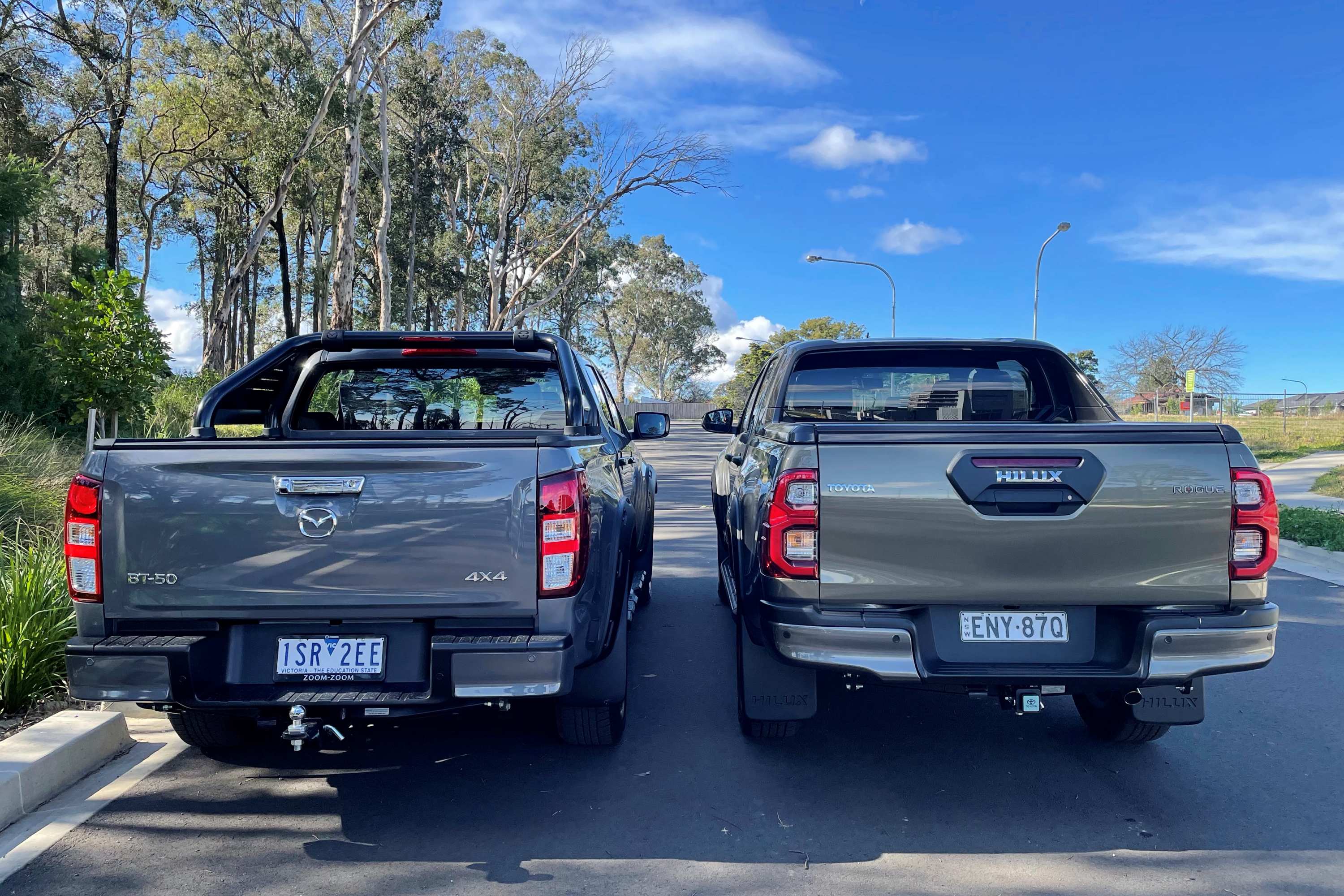 2021 Toyota HiLux Rogue and Mazda BT-50 Thunder 4WD Dual Cab Ute 4