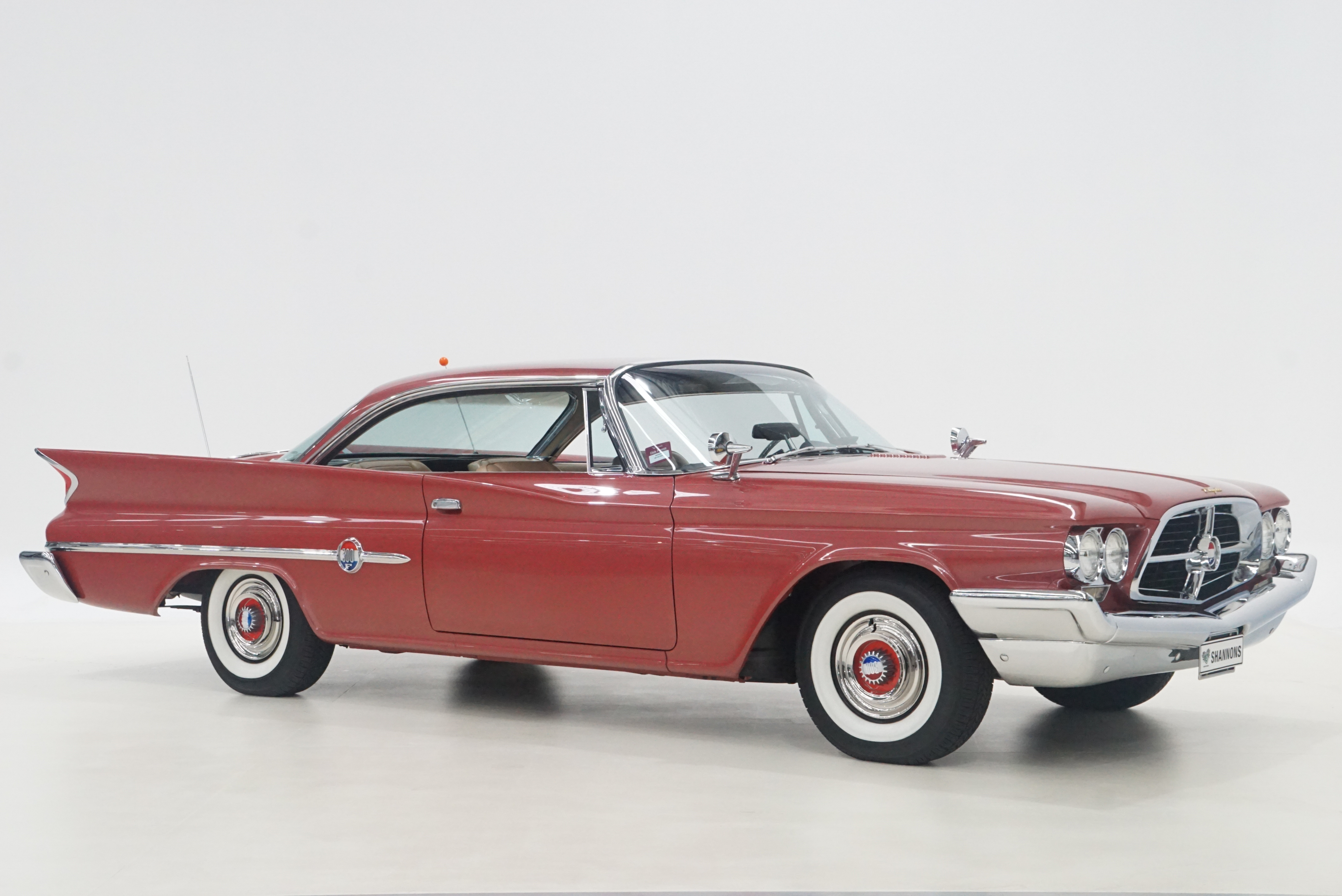 This stunning 1960 Chrysler 300F Hardtop with many options is expected to sell in the $110,000 - $120,000 range at Shannons Timed Online Spring Auction from August 31-September 7.