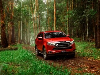 21MY Isuzu MU-X 4x4 LS-T Magnetic Red Mica - Forest Run.