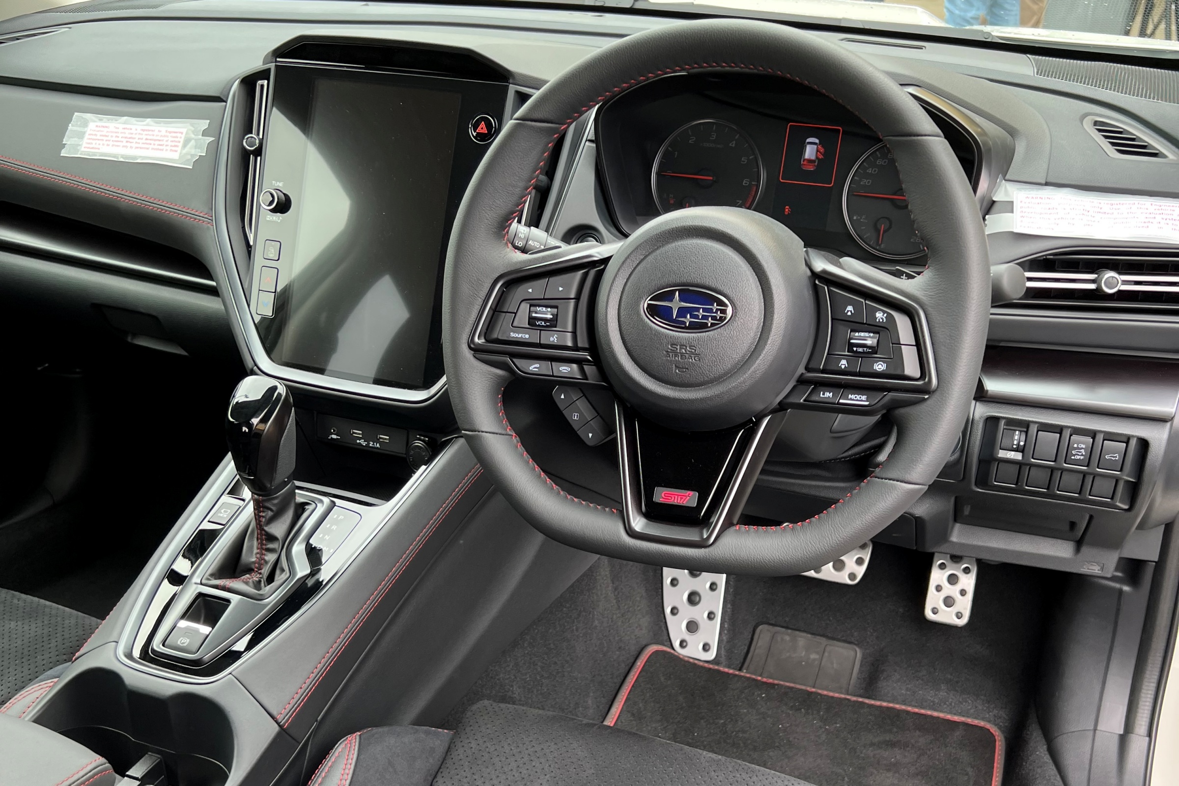 Subaru WRX 2022 Sneak preview interior