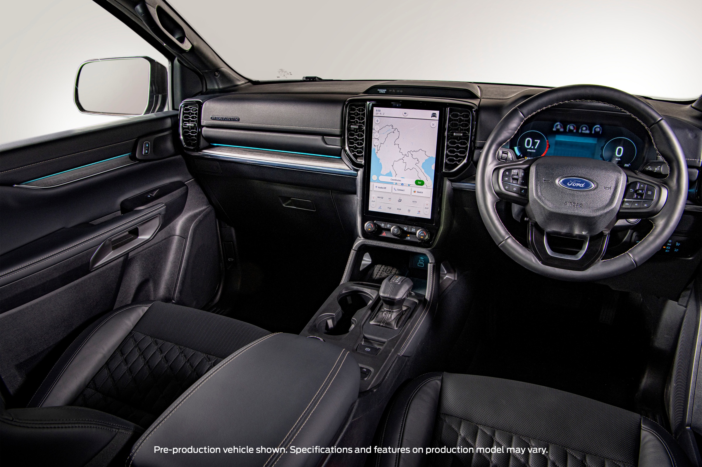 2022 Ford Everest Australian 4WD interior