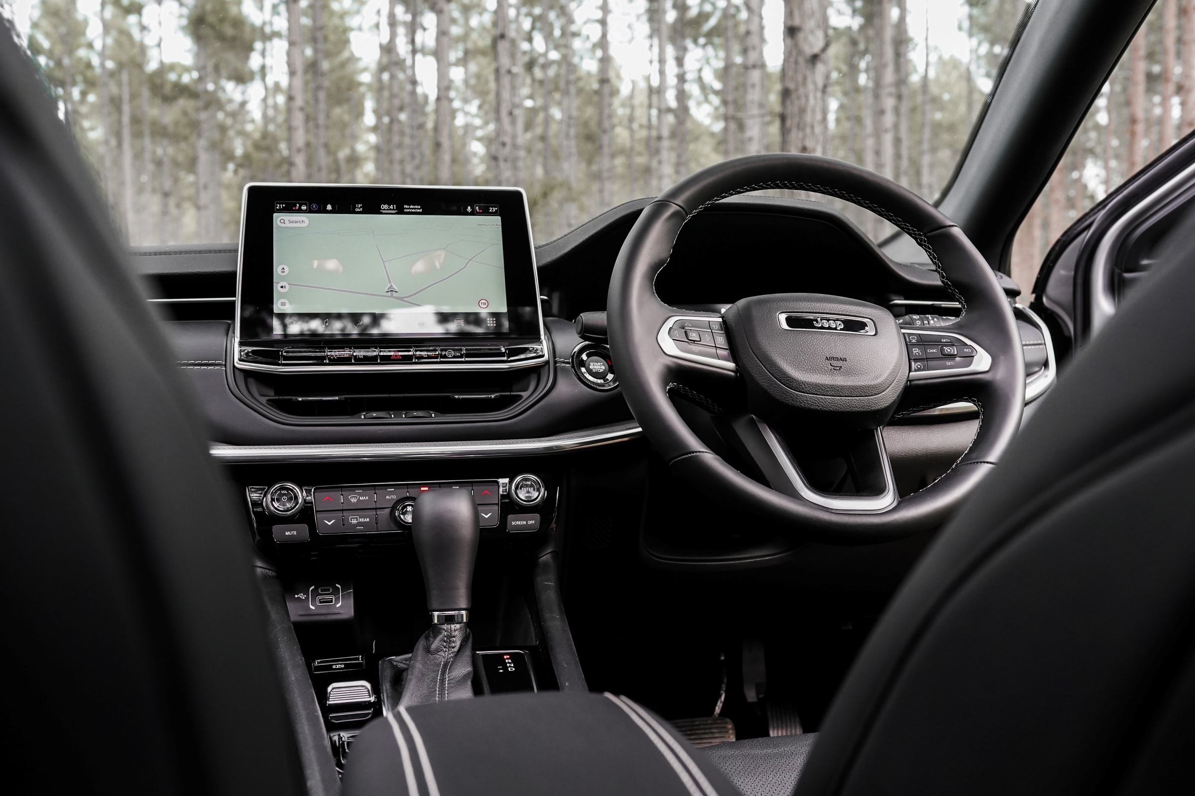 Interior of Jeep Compass Limiyed 2022