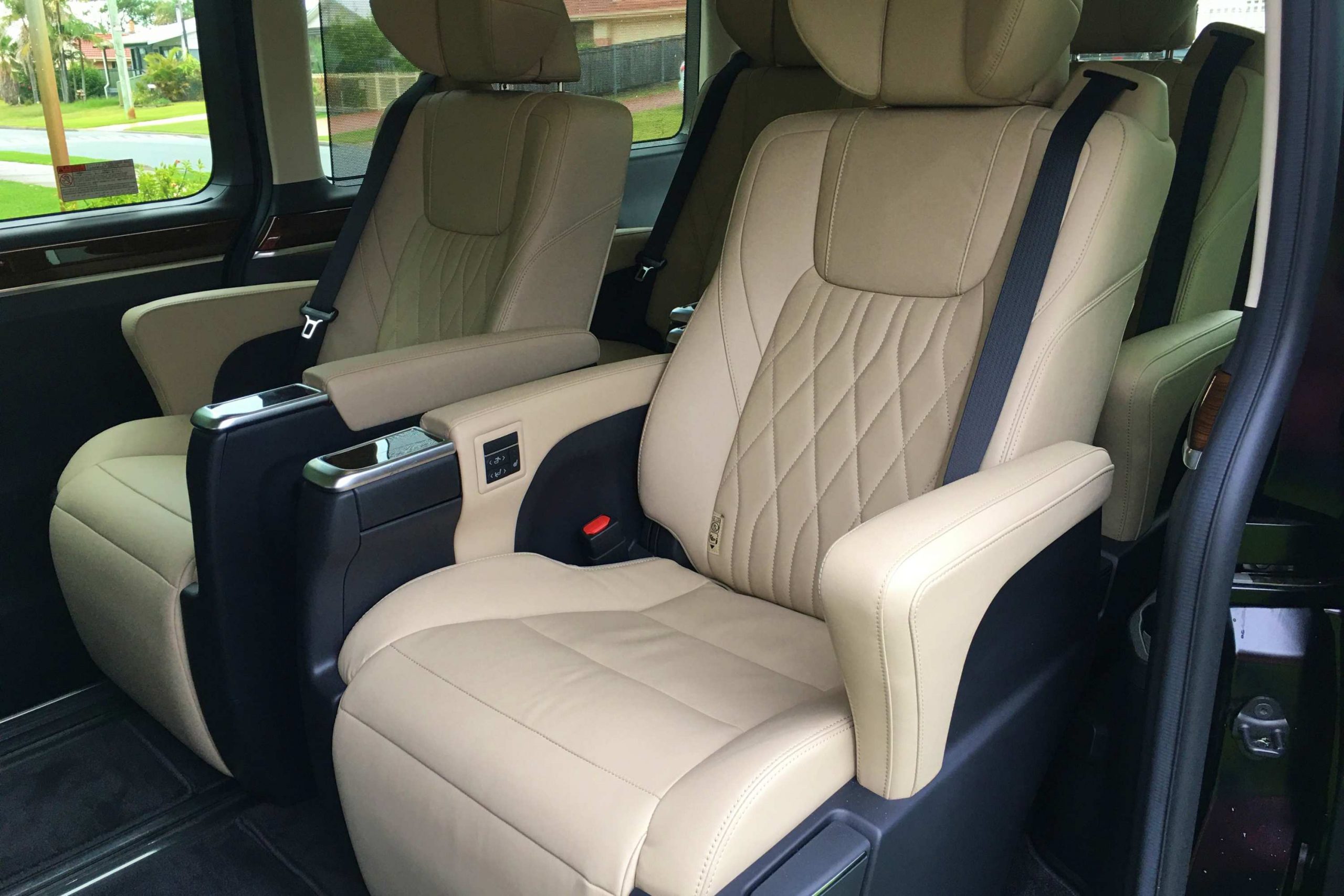 2020 Toyota Granvia VX rear seats white