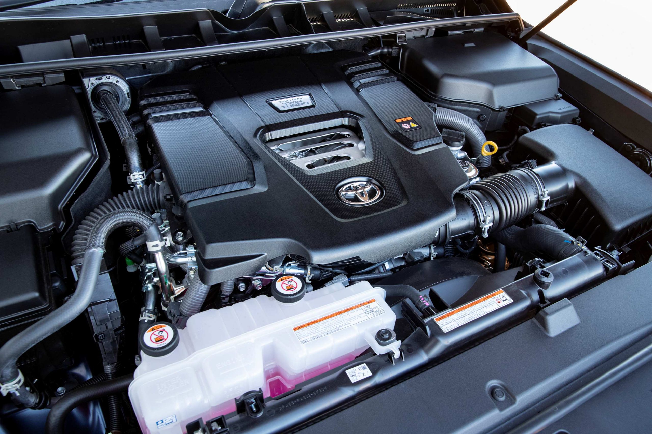 2021 Toyota LandCruiser 300 Series V6 twin turbo diesel engine.