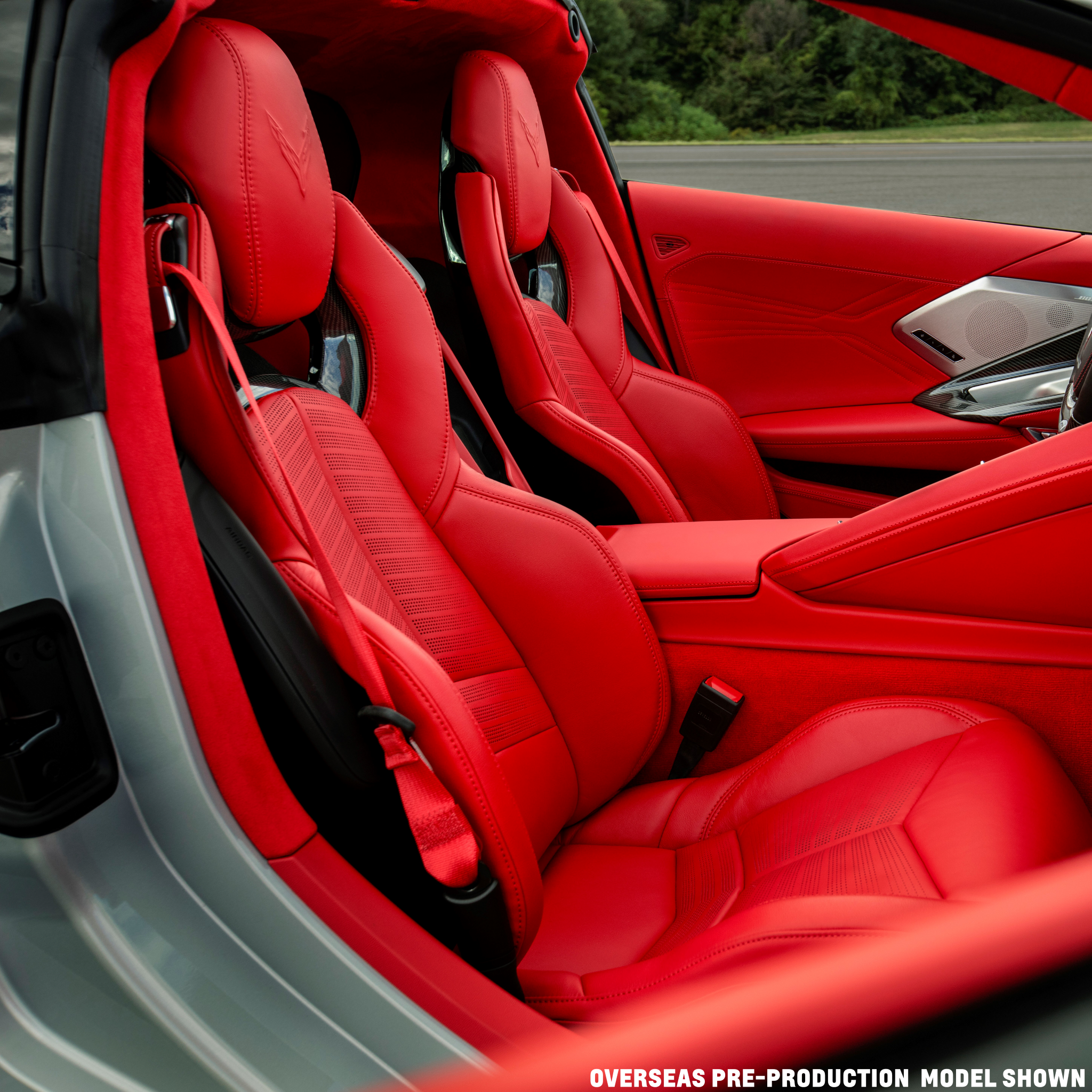 MY23 C8 Corvette_Adrenaline-red-dipped-interior_O'seas model shown