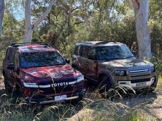 LandCruiser GR Sport vs Defender D300 SE front 1