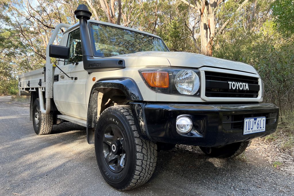 Toyota LandCruiser 79 series single cab chassis 70th Anniversary Ute front