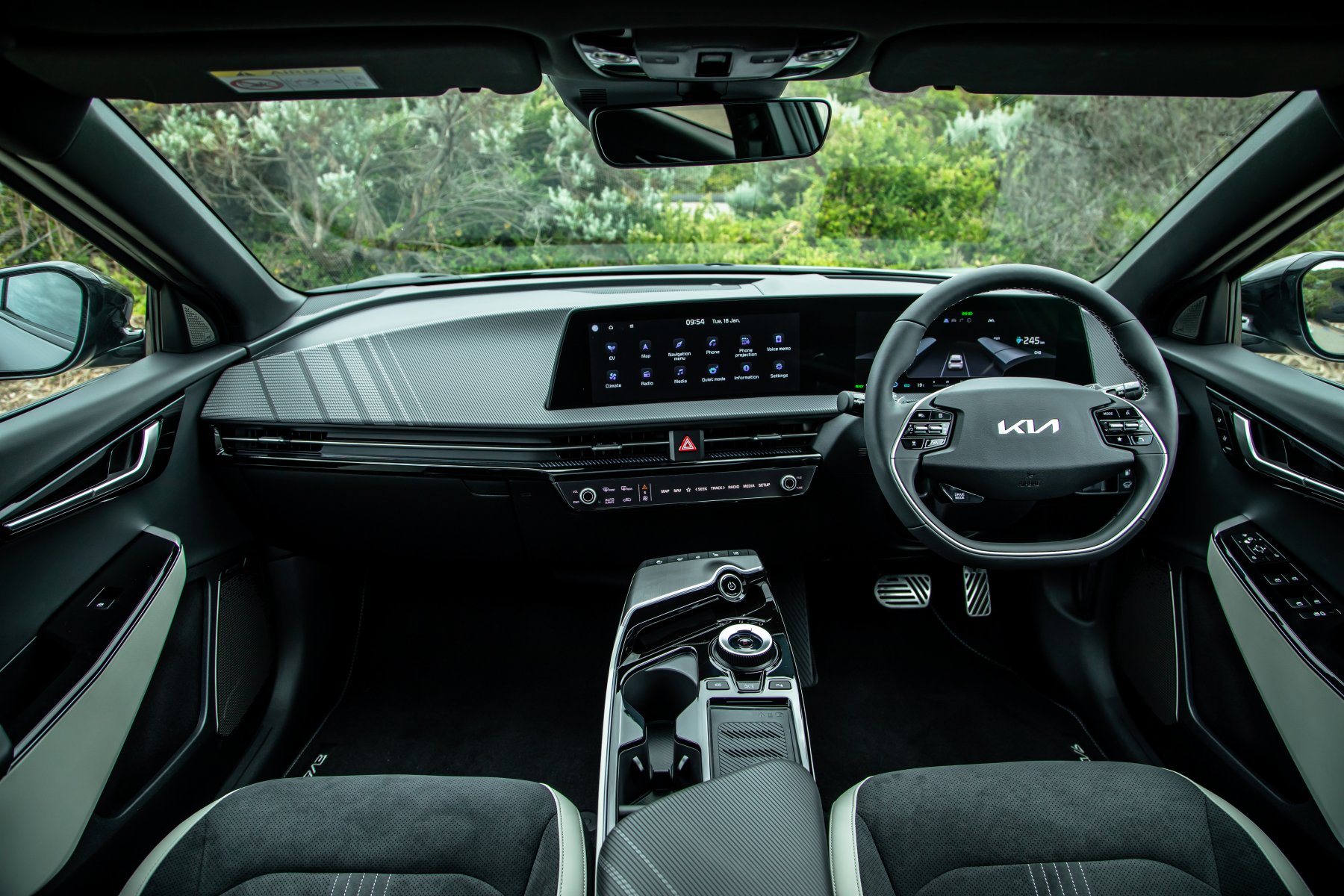 2022 Kia EV6 AWD GT Line front interior