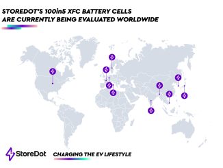 StoreDot's 100 in 5 battery cells are currently being evaluated worldwide at these locations (002)