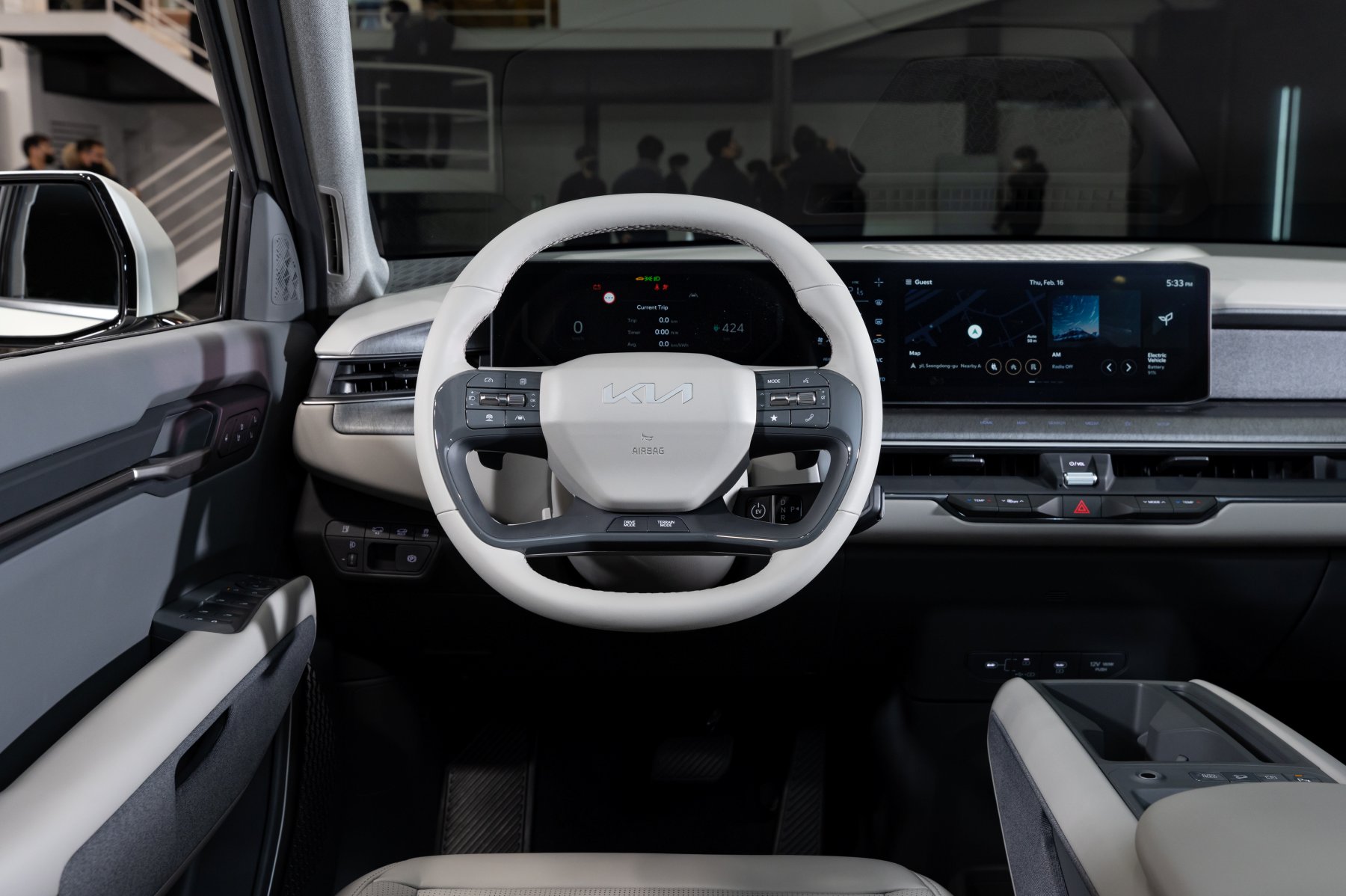 Kia EV9 reveal interior dash 2